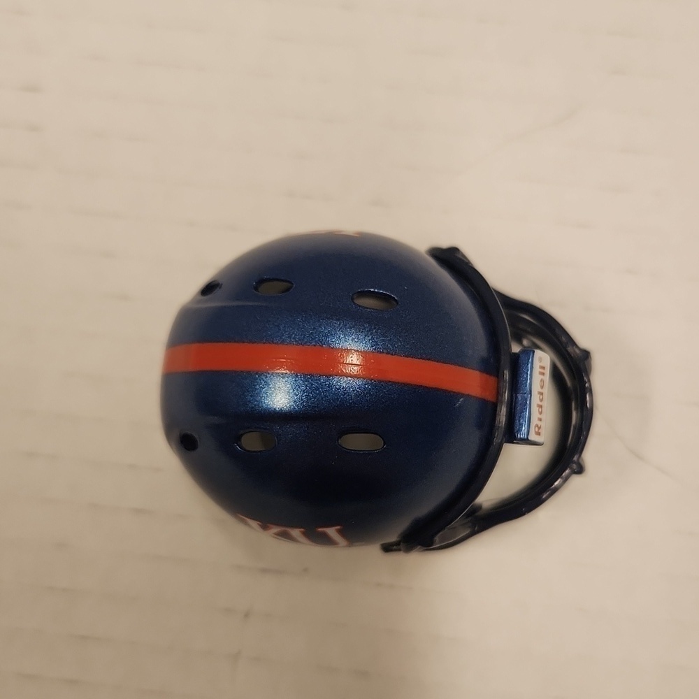 KU Mini Football Helmet Riddell - Picture 2 of 6